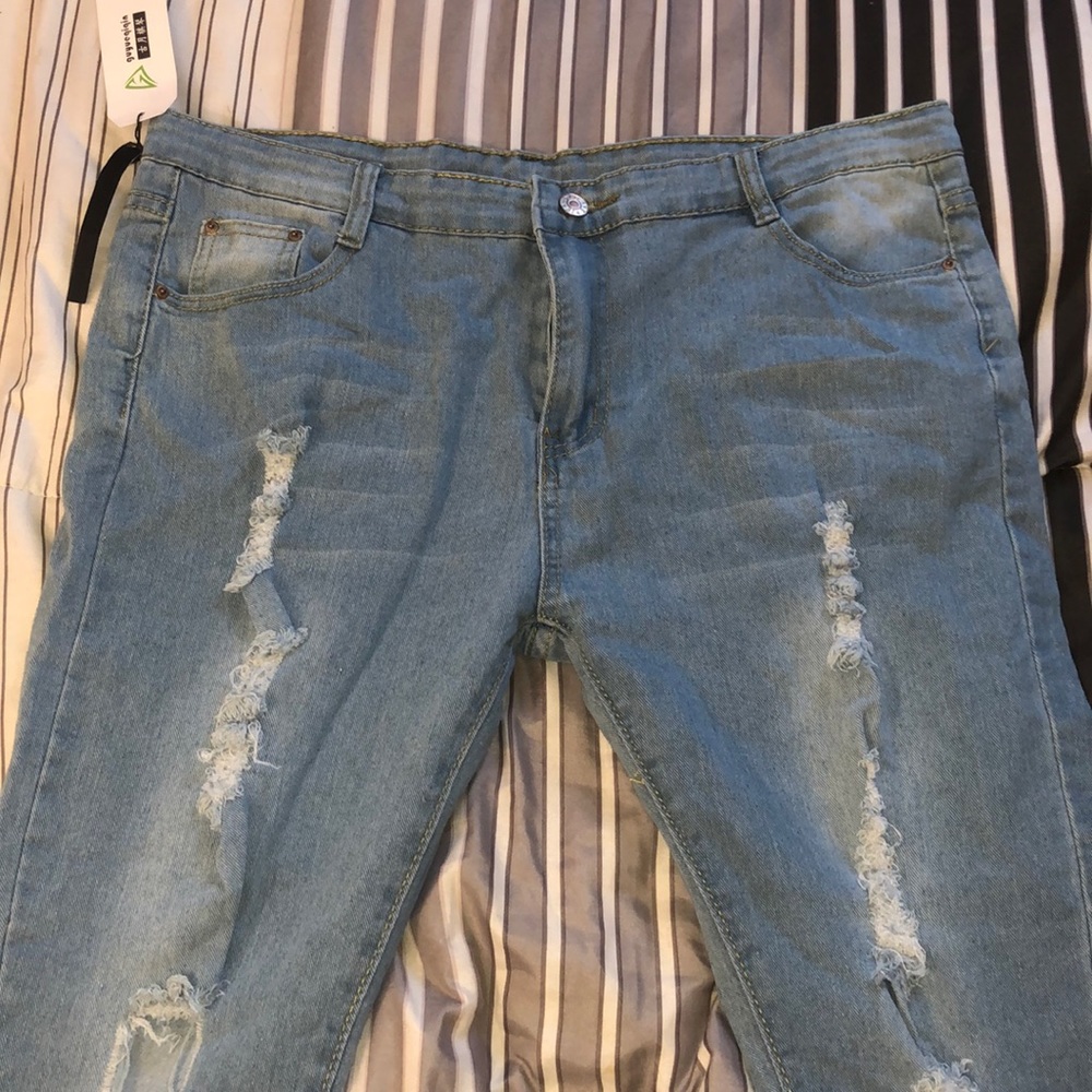 Light blue Ripped Jeans